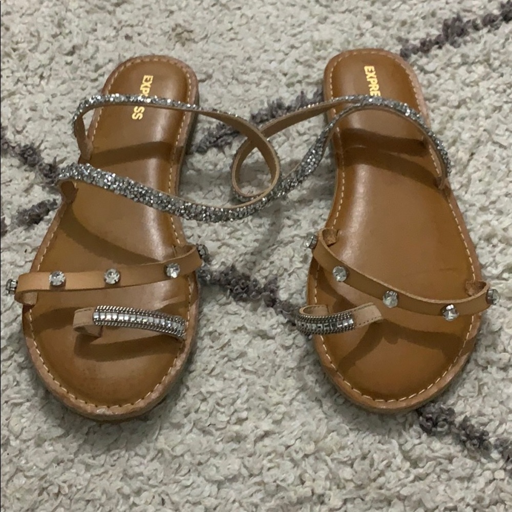 Express glitzy sandals